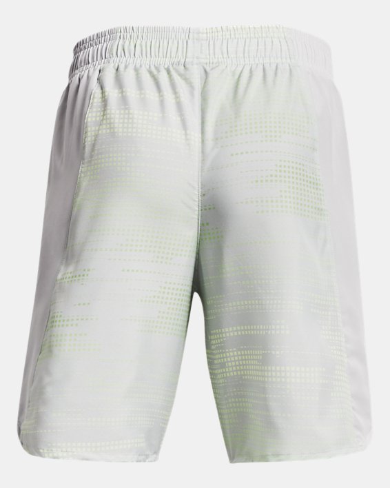 Boys' UA X-Level Woven Printed Shorts, Gray, pdpMainDesktop image number 1